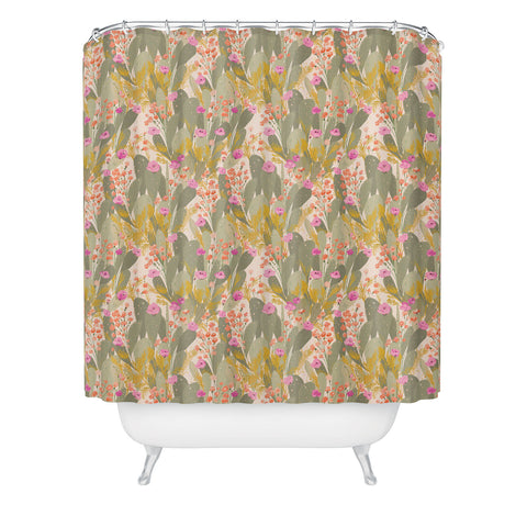 alison janssen Cactus Garden 2 Shower Curtain