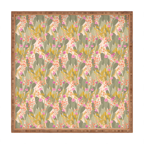 alison janssen Cactus Garden 2 Square Tray