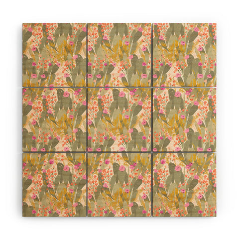 alison janssen Cactus Garden 2 Wood Wall Mural