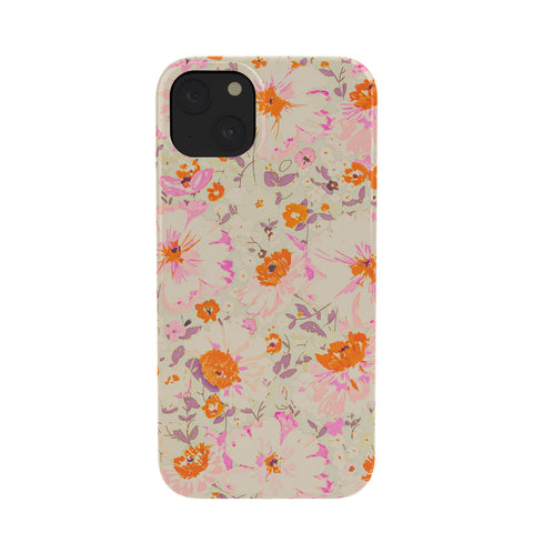 alison janssen Faded Floral pink citrus Phone Case