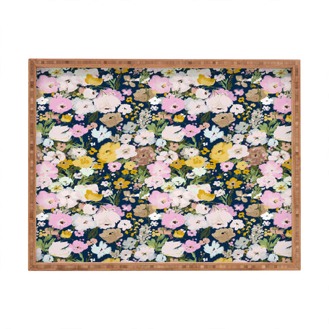 alison janssen Flower Stand blue Rectangular Tray