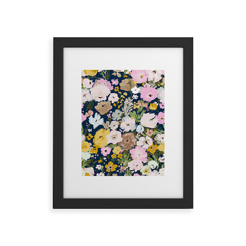 alison janssen Flower Stand blue Framed Art Print