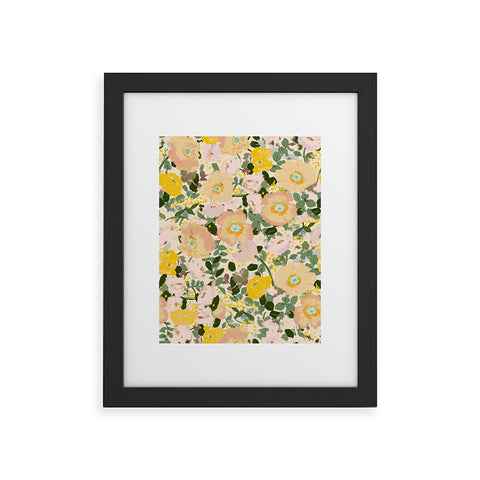 alison janssen Golden Poppies Framed Art Print