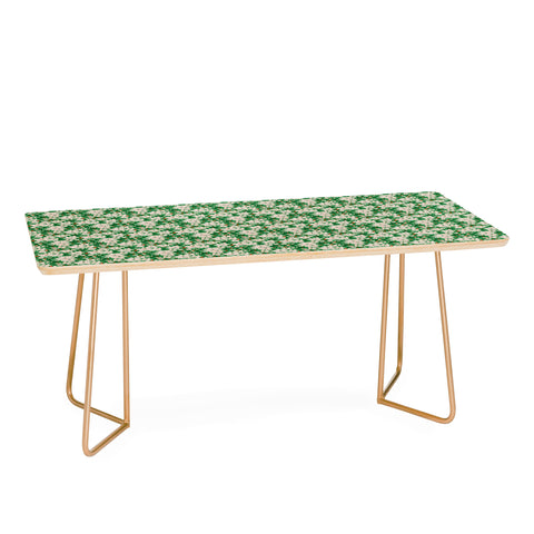 alison janssen Holiday Green Floral Coffee Table
