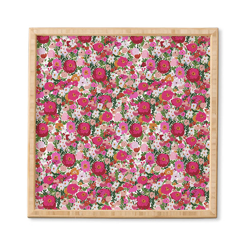 alison janssen Never too many flowers Framed Wall Art