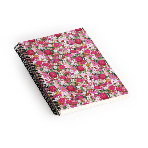 alison janssen Never too many flowers Spiral Notebook