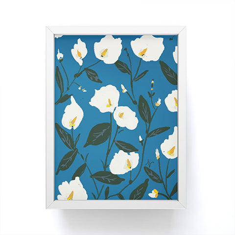 alison janssen Peace Lilies Framed Mini Art Print
