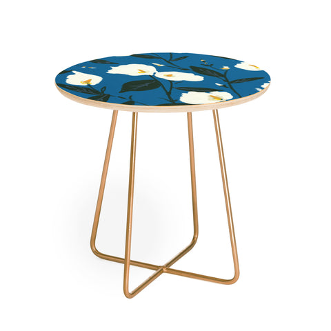 alison janssen Peace Lilies Round Side Table