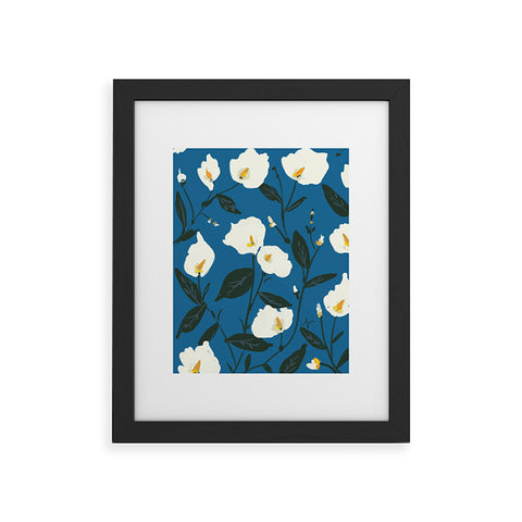 alison janssen Peace Lilies Framed Art Print