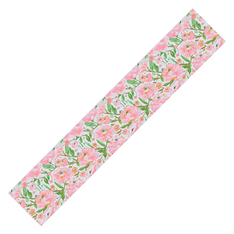 alison janssen Pink Summer Roses Table Runner