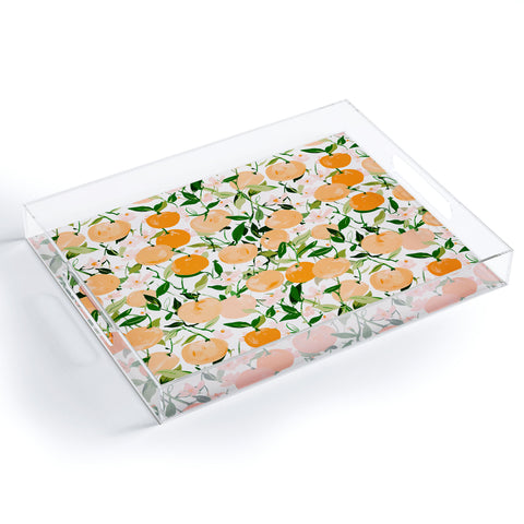 alison janssen Spring Clementines Acrylic Tray
