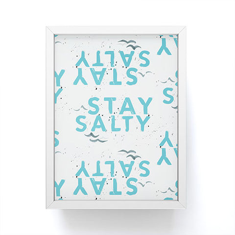 alison janssen Stay Salty Framed Mini Art Print