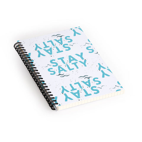 alison janssen Stay Salty Spiral Notebook