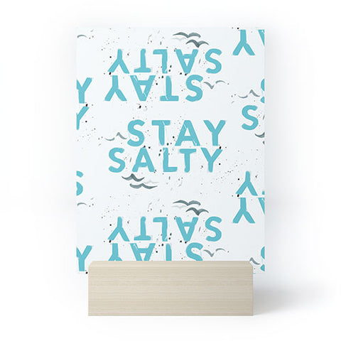 alison janssen Stay Salty Mini Art Print