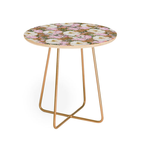 alison janssen Summer Bouquet I Round Side Table