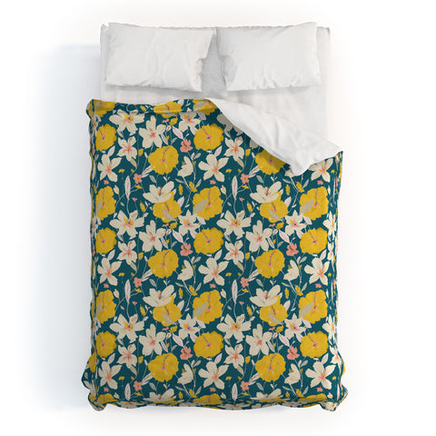 alison janssen tropical hibiscus 2 Duvet Cover