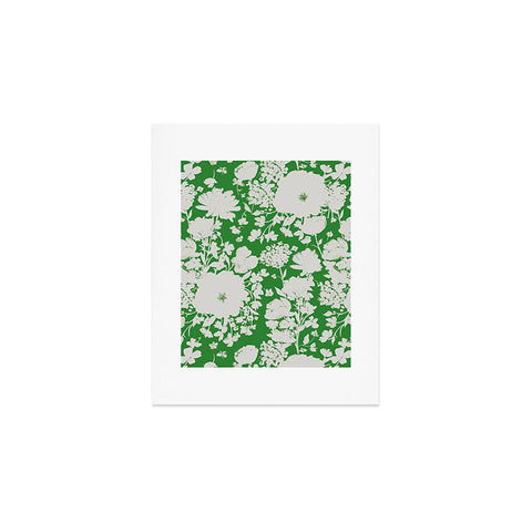 alison janssen White Beauty on Green Art Print