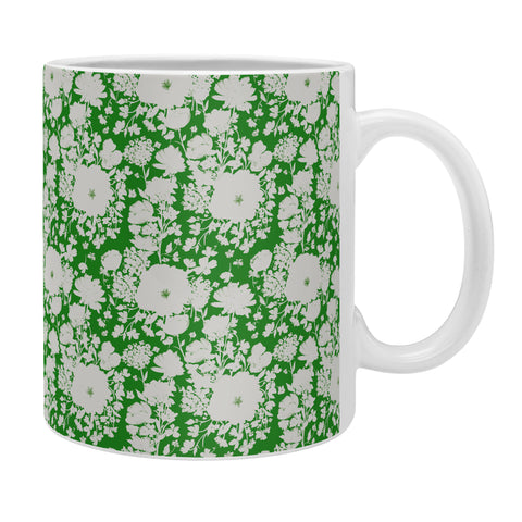 alison janssen White Beauty on Green Coffee Mug