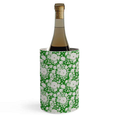 alison janssen White Beauty on Green Wine Chiller
