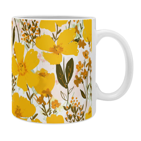 alison janssen Yellow roaming wildflowers Coffee Mug