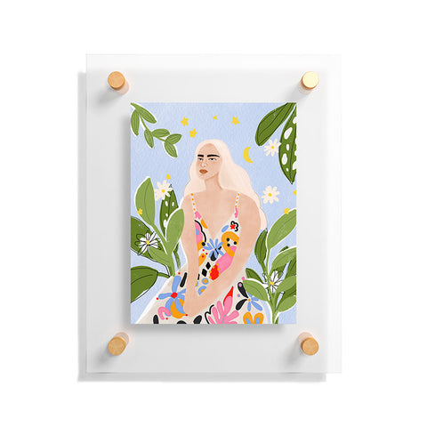 Alja Horvat Abstract dress Floating Acrylic Print