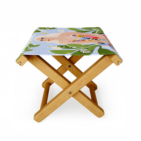 Alja Horvat Abstract dress Folding Stool