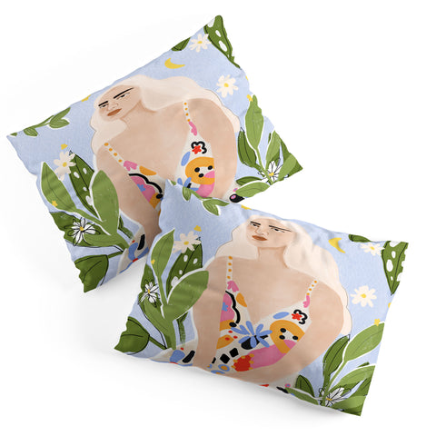 Alja Horvat Abstract dress Pillow Shams