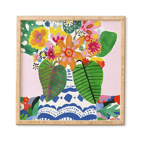 Alja Horvat Abstract Flower Bouquet Framed Wall Art