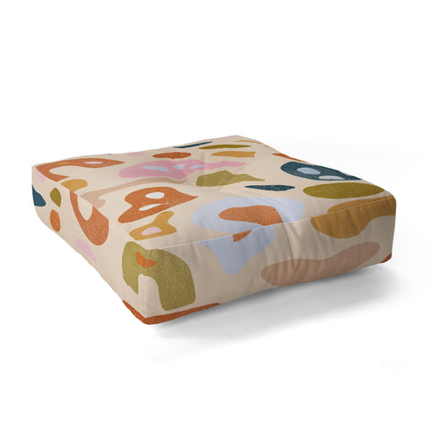 Alja Horvat Abstract Paper Cuts Floor Pillow Square