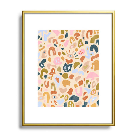 Alja Horvat Abstract Paper Cuts Metal Framed Art Print