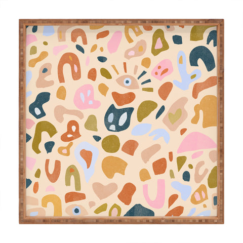 Alja Horvat Abstract Paper Cuts Square Tray