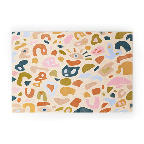 Alja Horvat Abstract Paper Cuts Welcome Mat