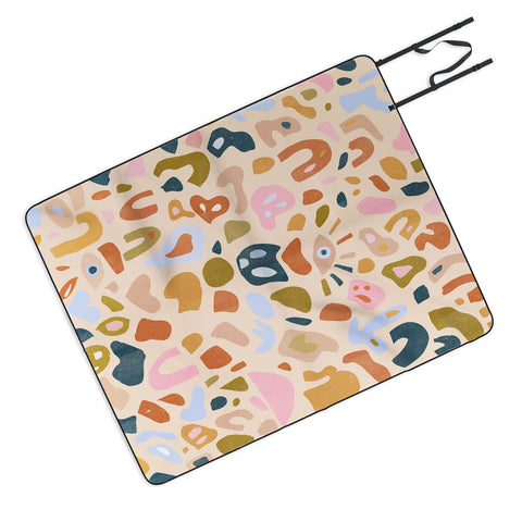 Alja Horvat Abstract Paper Cuts Picnic Blanket