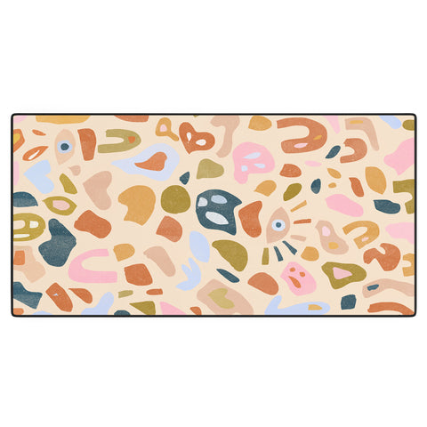 Alja Horvat Abstract Paper Cuts Desk Mat