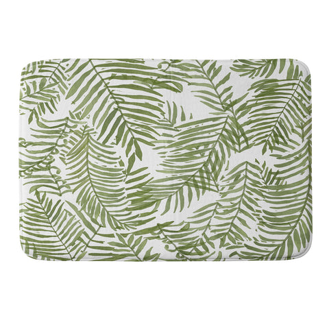 Alja Horvat Areca Palm Pattern Memory Foam Bath Mat