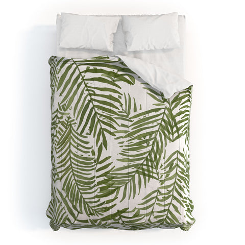 Alja Horvat Areca Palm Pattern Comforter