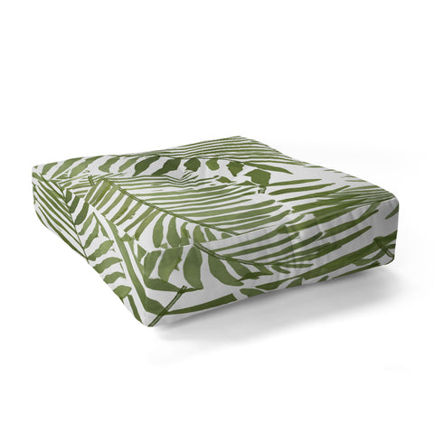Alja Horvat Areca Palm Pattern Floor Pillow Square