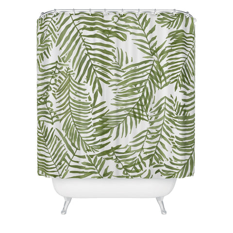 Alja Horvat Areca Palm Pattern Shower Curtain