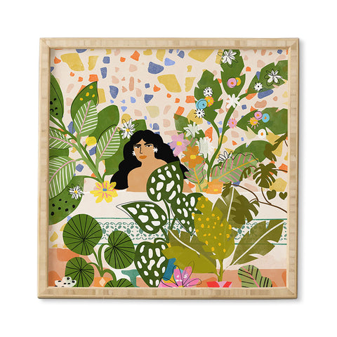 Alja Horvat Bathing With Plants Framed Wall Art