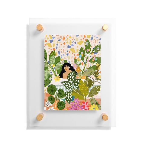 Alja Horvat Bathing With Plants Floating Acrylic Print