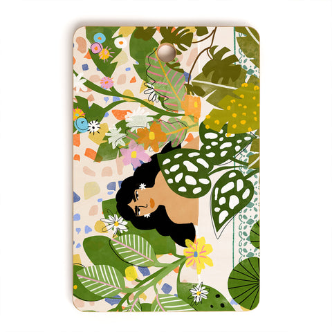 Alja Horvat Bathing With Plants Cutting Board Rectangle