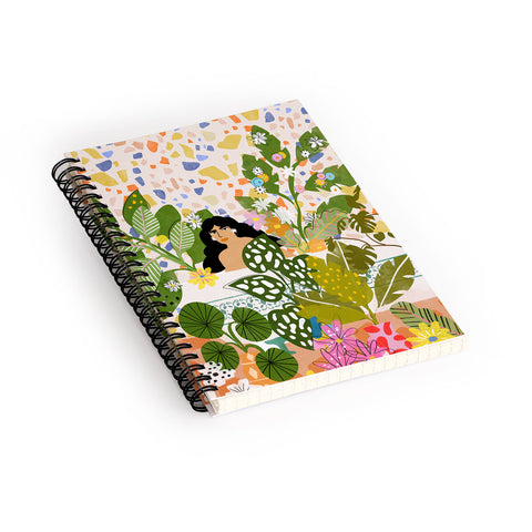 Alja Horvat Bathing With Plants Spiral Notebook