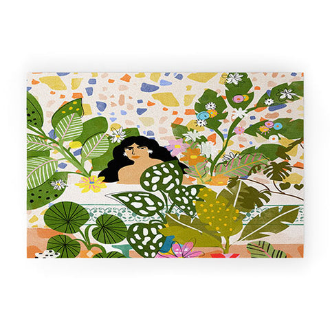 Alja Horvat Bathing With Plants Welcome Mat