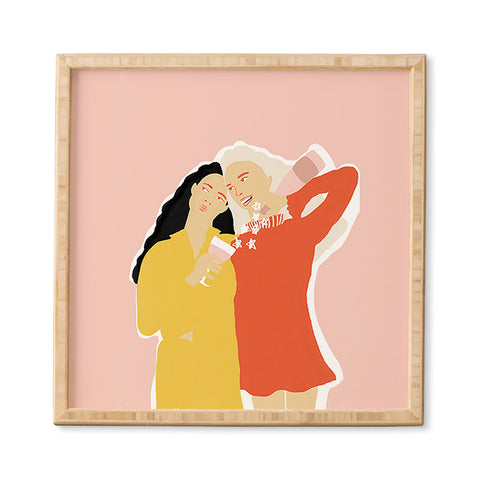 Alja Horvat Best Friends and Wine Framed Wall Art
