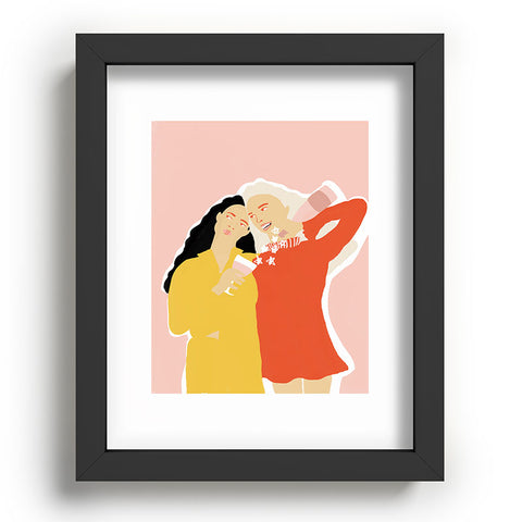 Alja Horvat Best Friends and Wine Recessed Framing Rectangle