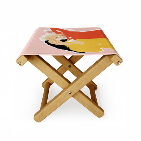Alja Horvat Best Friends and Wine Folding Stool
