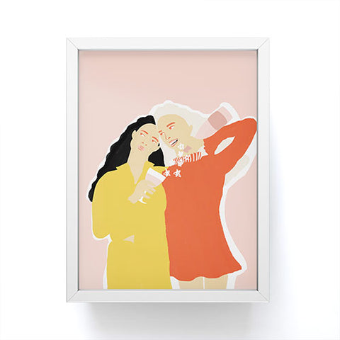 Alja Horvat Best Friends and Wine Framed Mini Art Print