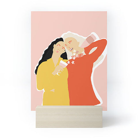 Alja Horvat Best Friends and Wine Mini Art Print