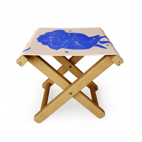 Alja Horvat Blue Part II Folding Stool