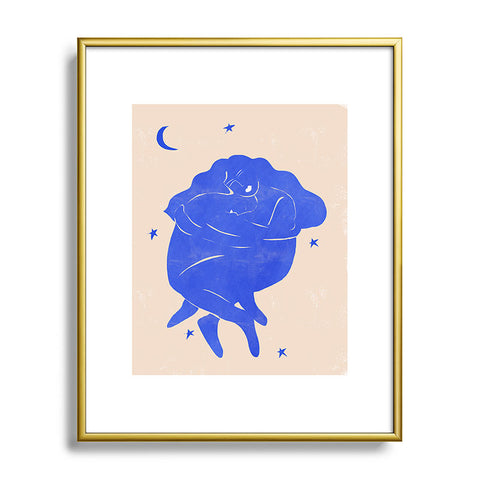 Alja Horvat Blue Part II Metal Framed Art Print